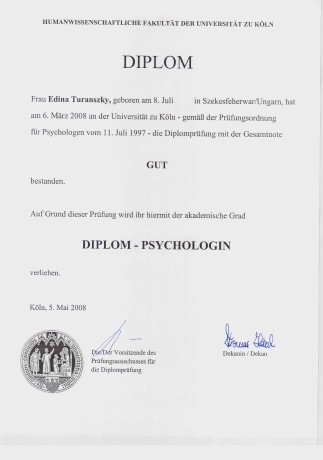 Pszichológusi diploma